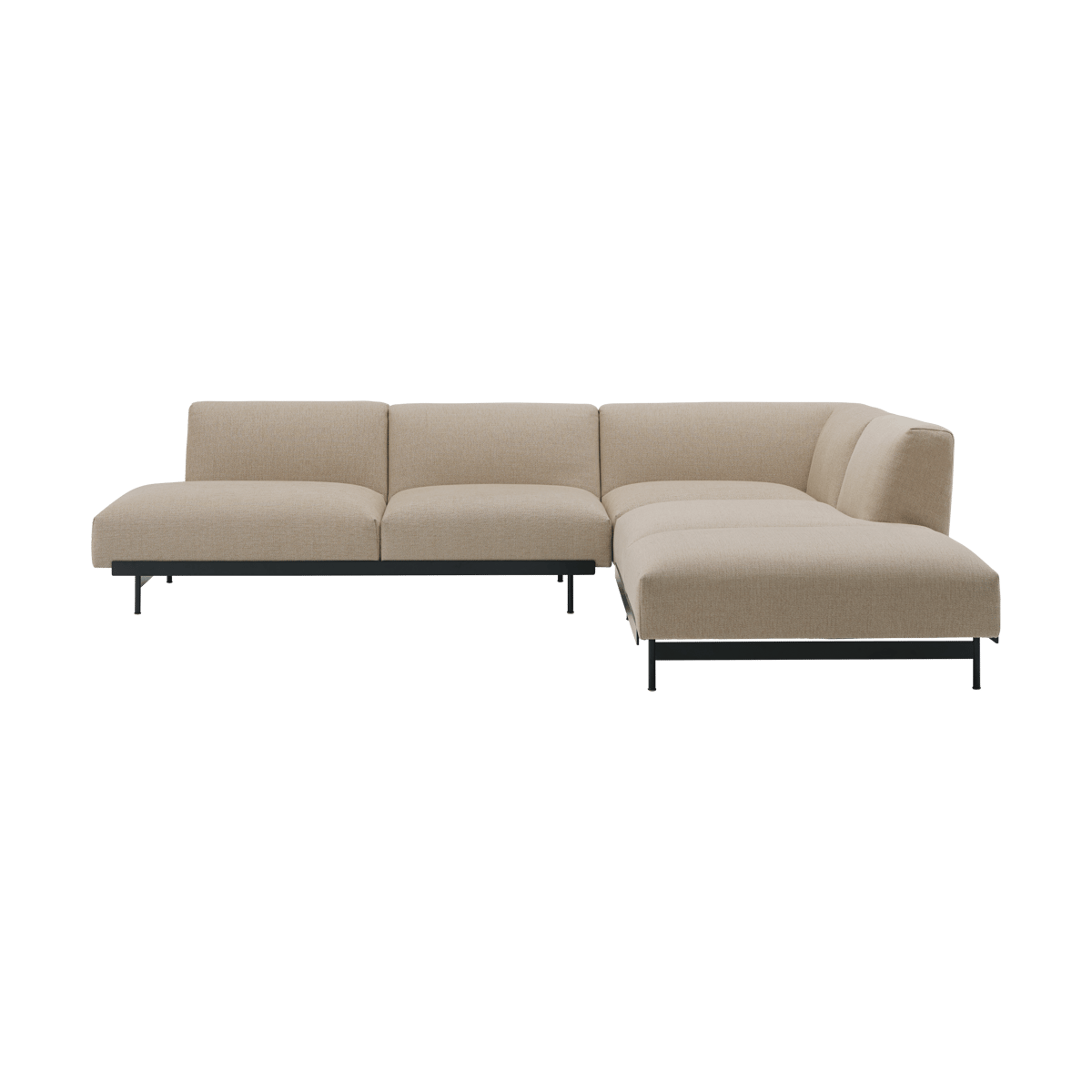 Muuto In Situ corner sofa configuration 4 Ecriture 240-Black