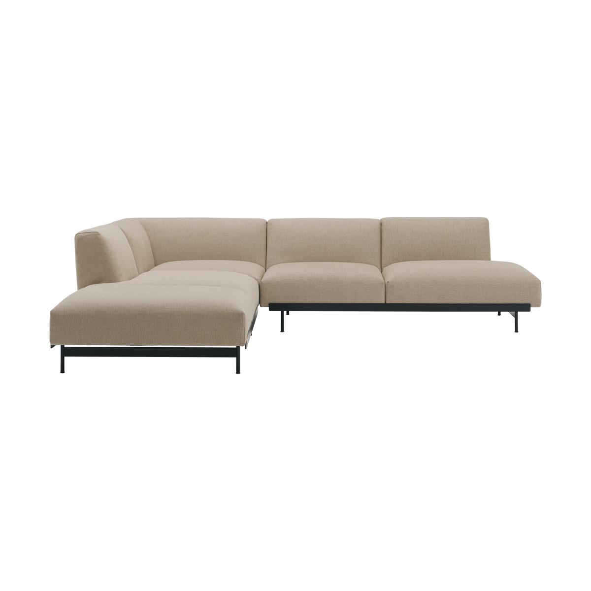 Muuto In Situ corner sofa configuration 5 Ecriture 240-Black