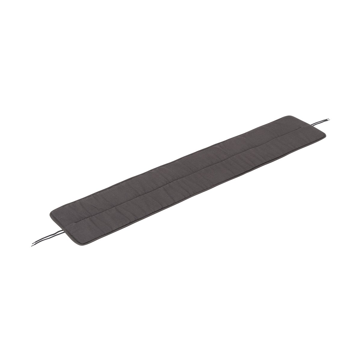 Muuto Linear steel bench pad 170x32.5 cm Dark grey