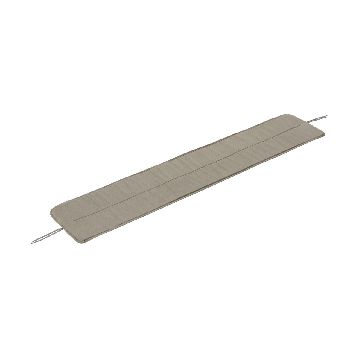 Muuto Linear steel bench pad 170x32.5 cm Light grey