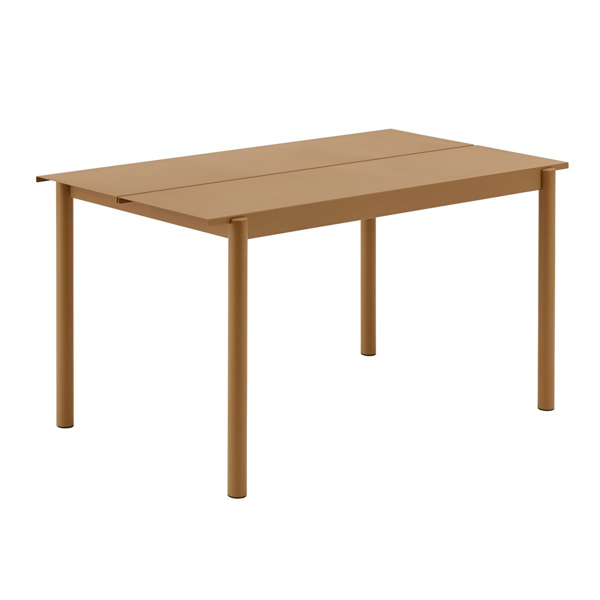 Muuto Linear steel table 140 cm Burnt orange