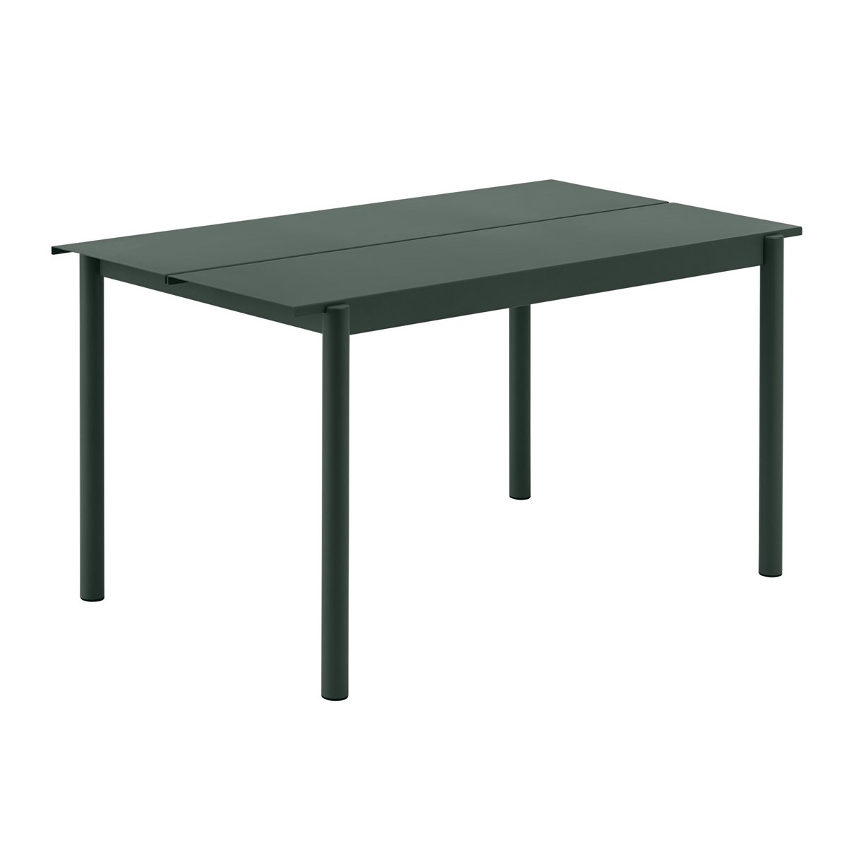 Muuto Linear steel table 140 cm Dark green