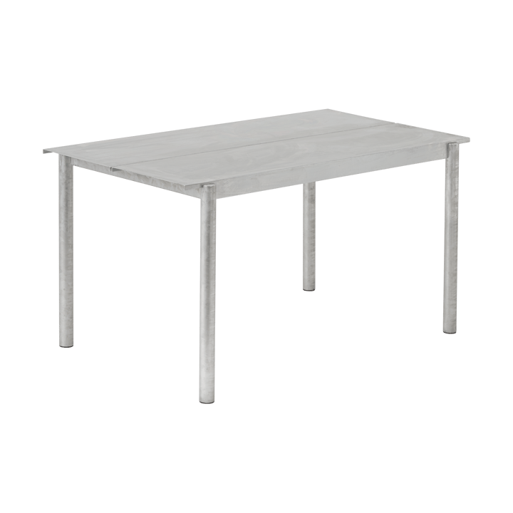 Linear steel table 140 cm - Warm galvanized steel - Muuto