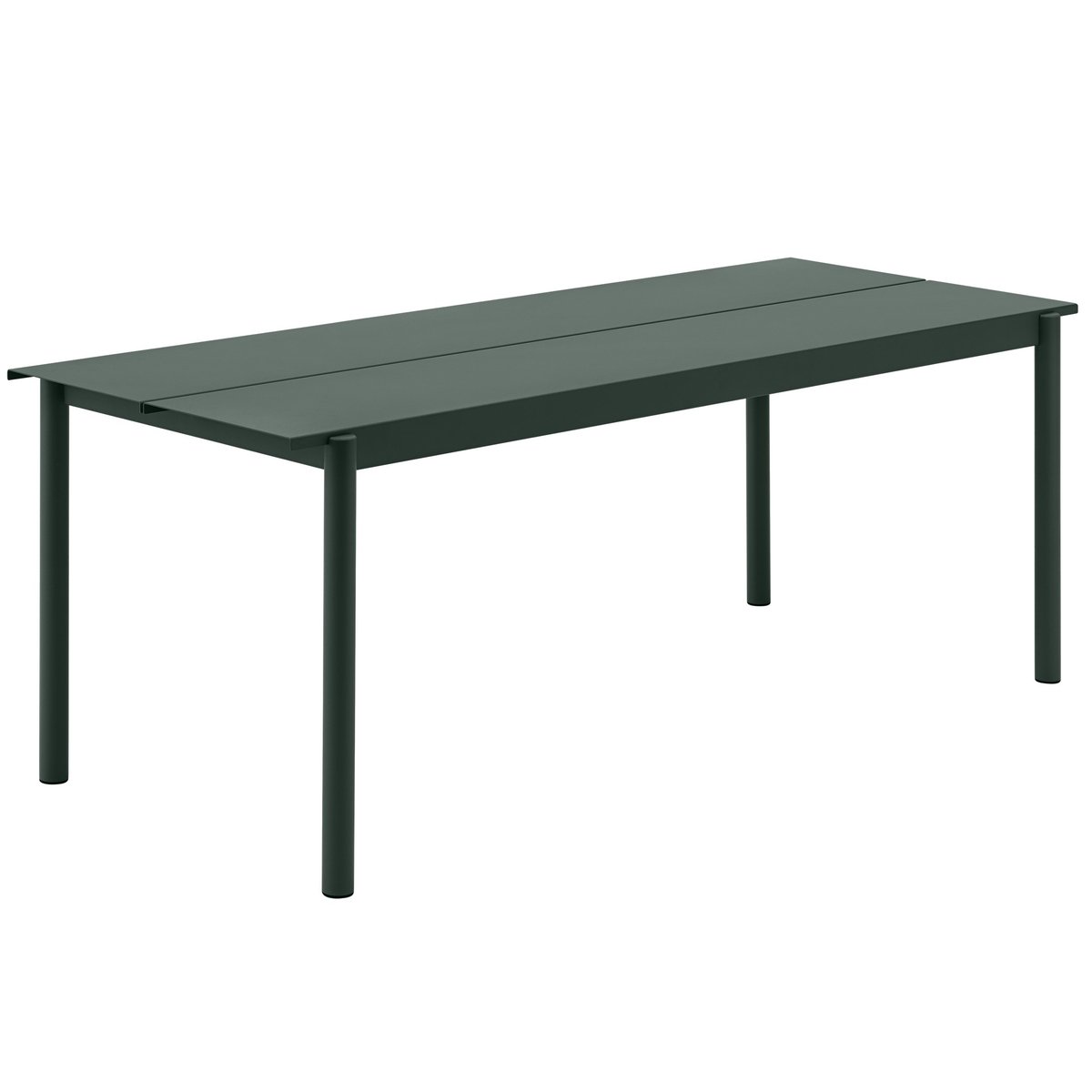 Muuto Linear steel table 75x200 cm Dark green