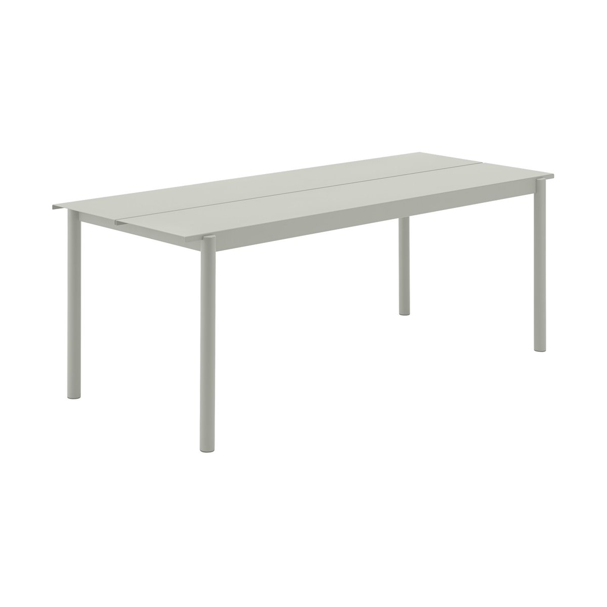 Muuto Linear steel table 75x200 cm Grey