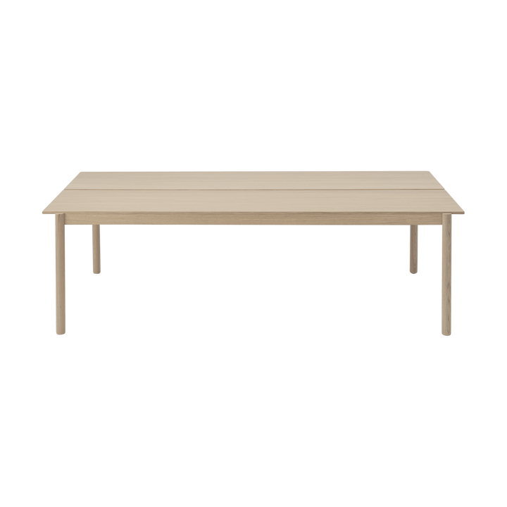 Linear System dining table 110x240 cm - Oak veneer-oak - Muuto