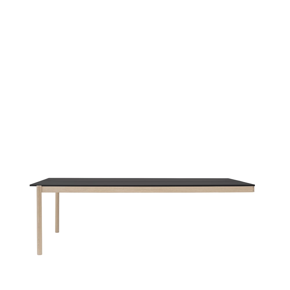 Muuto Linear System End Module table Black-oak 240x142 cm