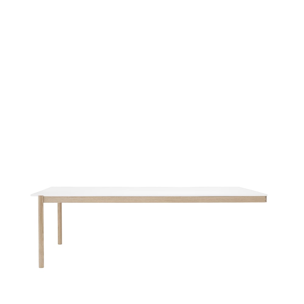 Muuto Linear System End Module table White laminate-oak 240x142 cm