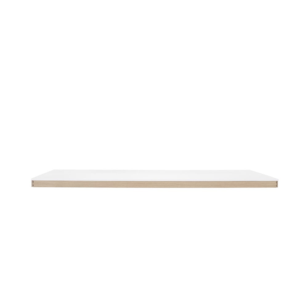 Muuto Linear System Middle Module table White laminate-ABS-oak