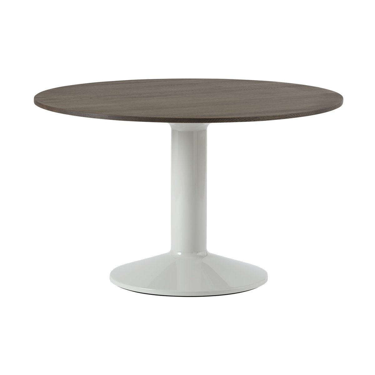 Muuto Midst pedestal table Ø120 cm Dark Oiled Oak-Grey