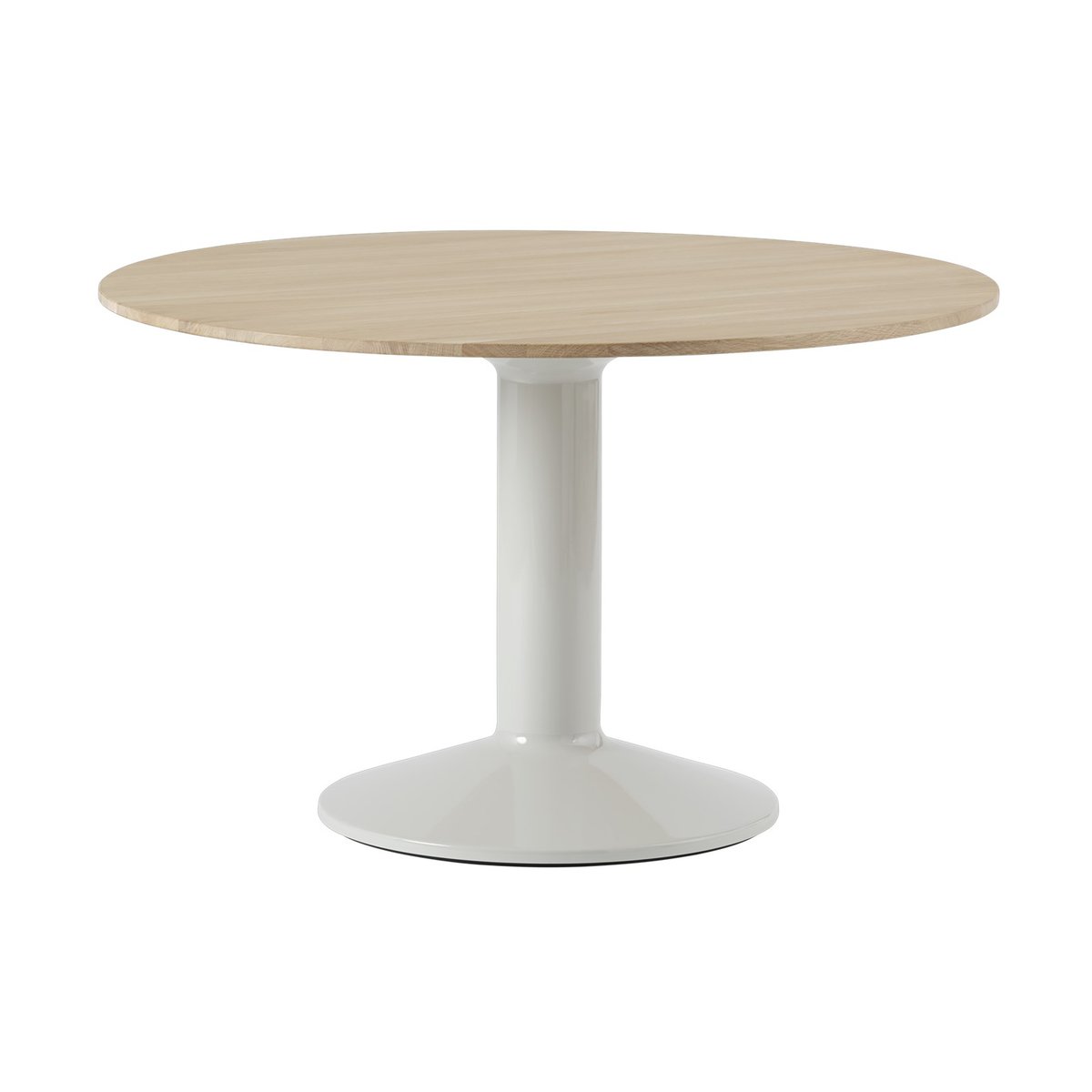 Muuto Midst pedestal table Ø120 cm Oiled Oak-Grey