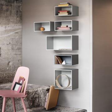 Mini stacked 2.0 storage system, large - light grey - Muuto