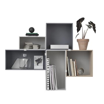 Mini stacked 2.0 storage system, small - light grey - Muuto