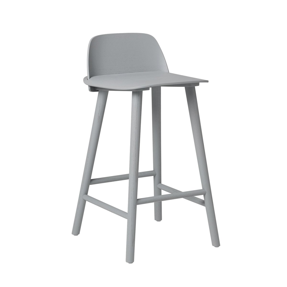 Muuto Nerd Bar Stool 65 Cm Grey