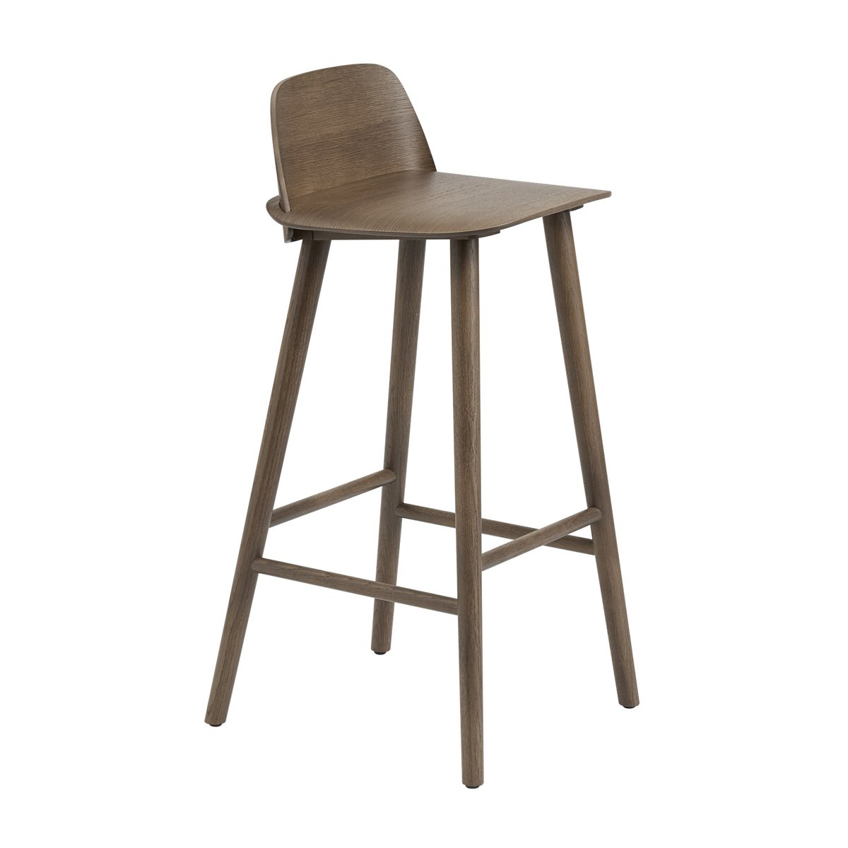 Muuto Nerd Barstool Stained dark brown