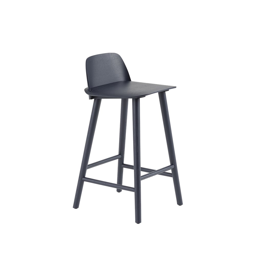 Muuto Nerd counter stool Midnight blue