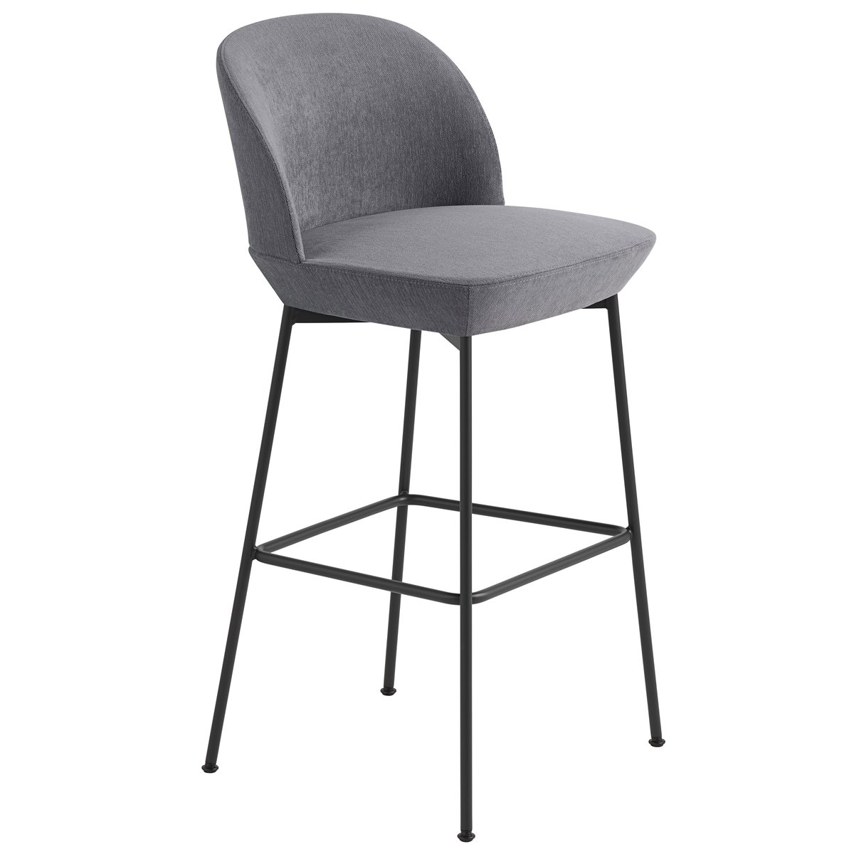 Muuto Oslo Bar barstool black legs Still 161