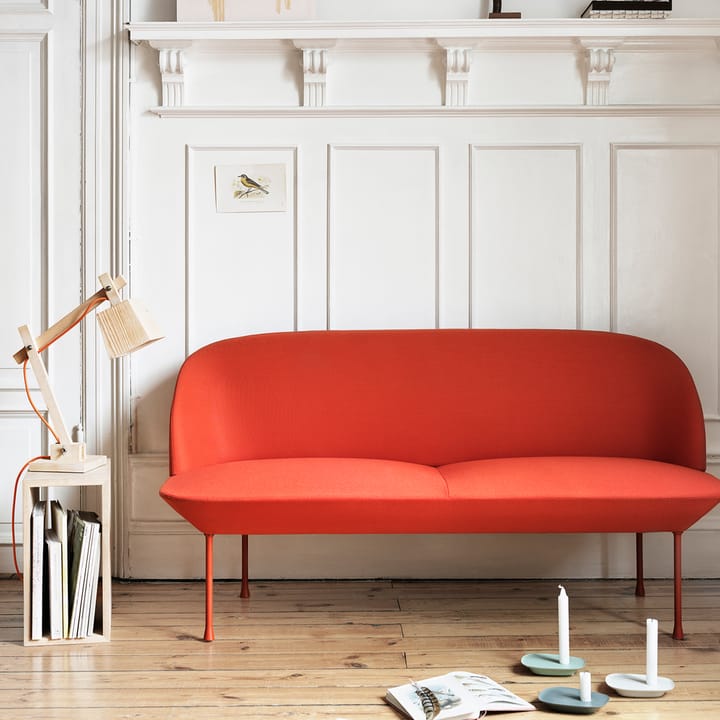 Oslo sofa 2-seat, Hallingdal 407-Yellow Muuto