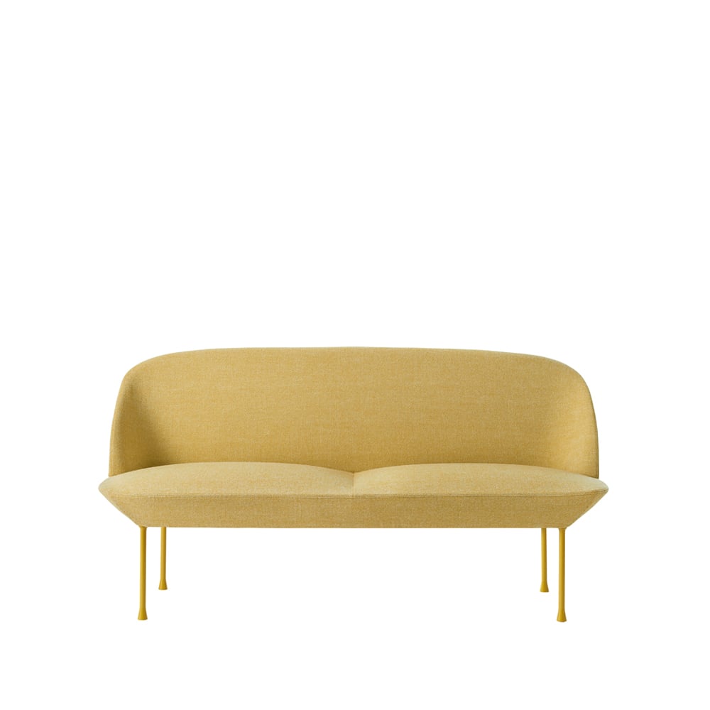 Muuto Oslo sofa 2-seat Hallingdal 407-Yellow