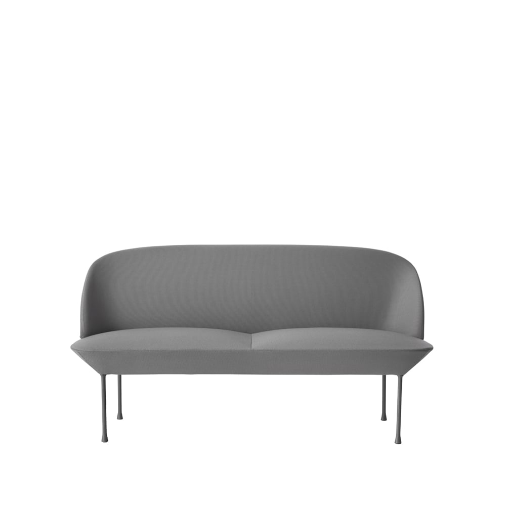 Muuto Oslo sofa 2-seat Steelcut 160-Light grey