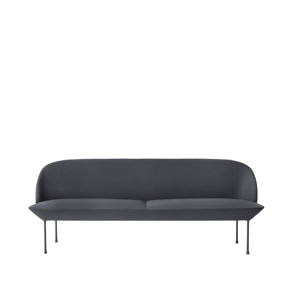 Muuto Oslo sofa 3-seat Steelcut 180-Dark grey