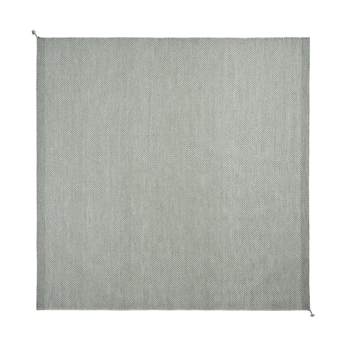 Muuto Ply rug 240x240 cm Gray | Scandinavian Design | Fringe & Deep pile rugs | Grey