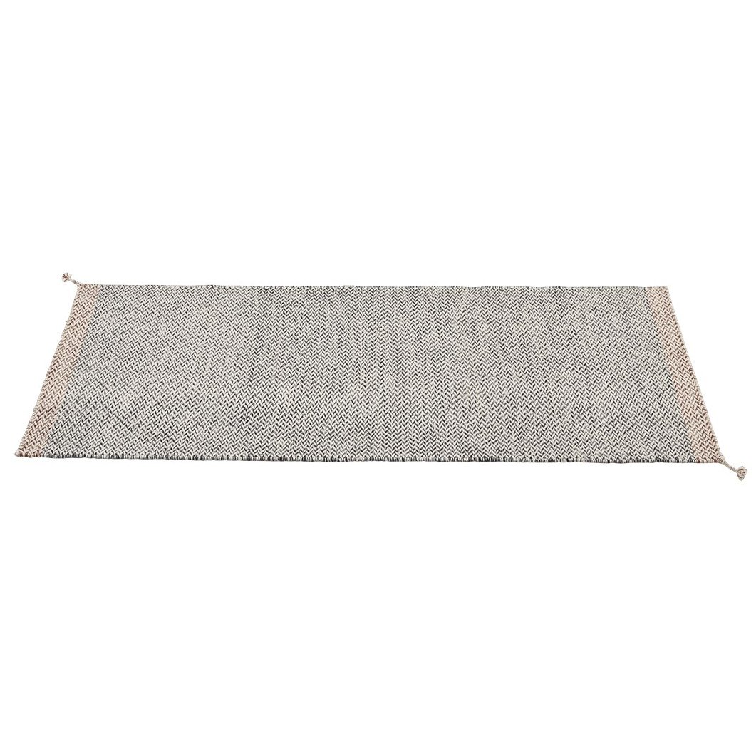 Muuto Ply rug 80x200 cm Black-white