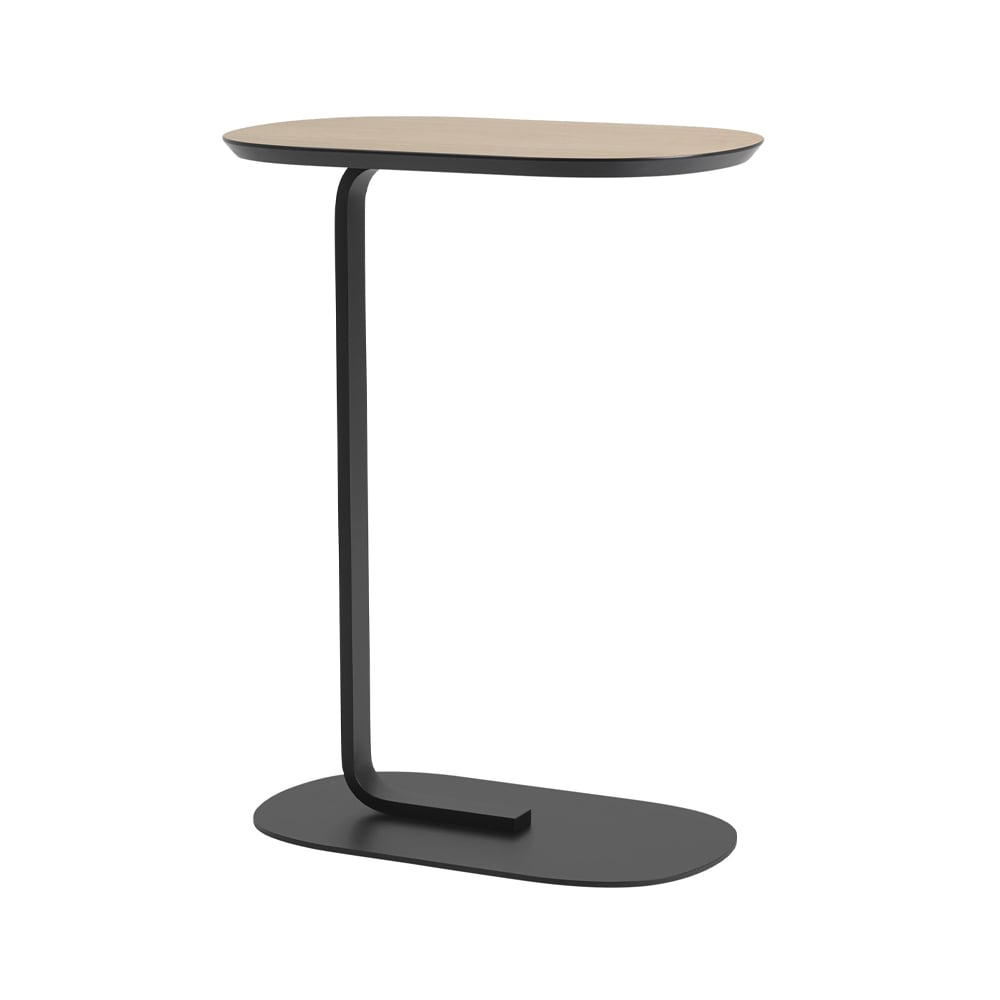 Muuto Relate Side table H: 73.5 cm Oak veneer-Black