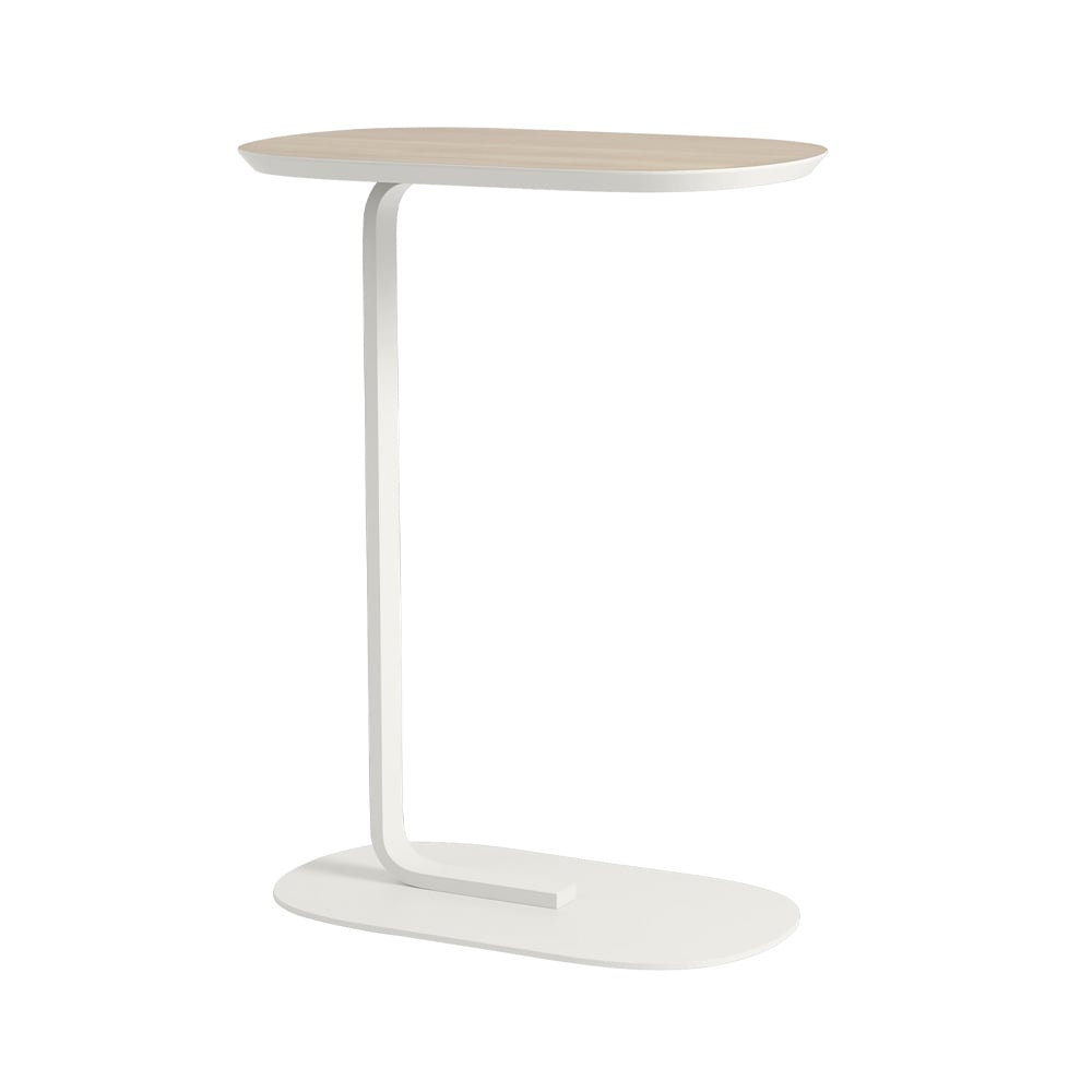 Muuto Relate Side table H: 73.5 cm Oak veneer-off white