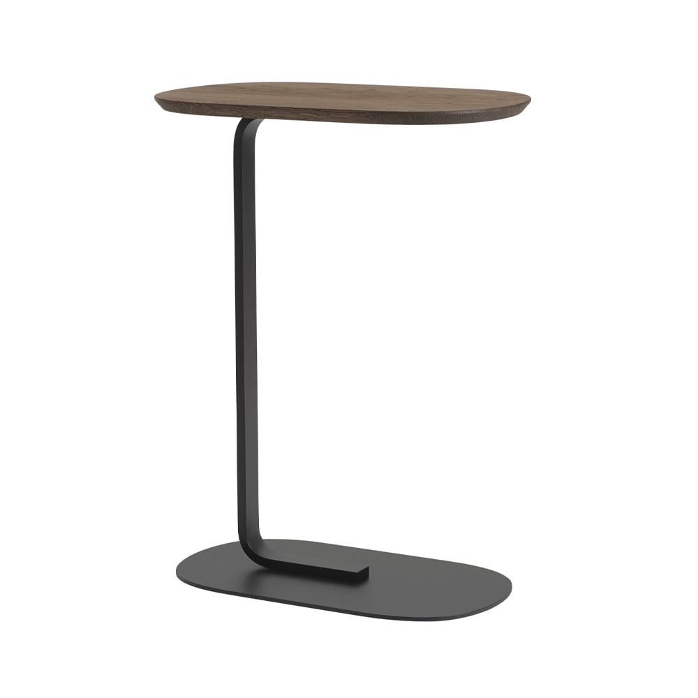 Muuto Relate Side table H: 73.5 cm Smoked oak-Black