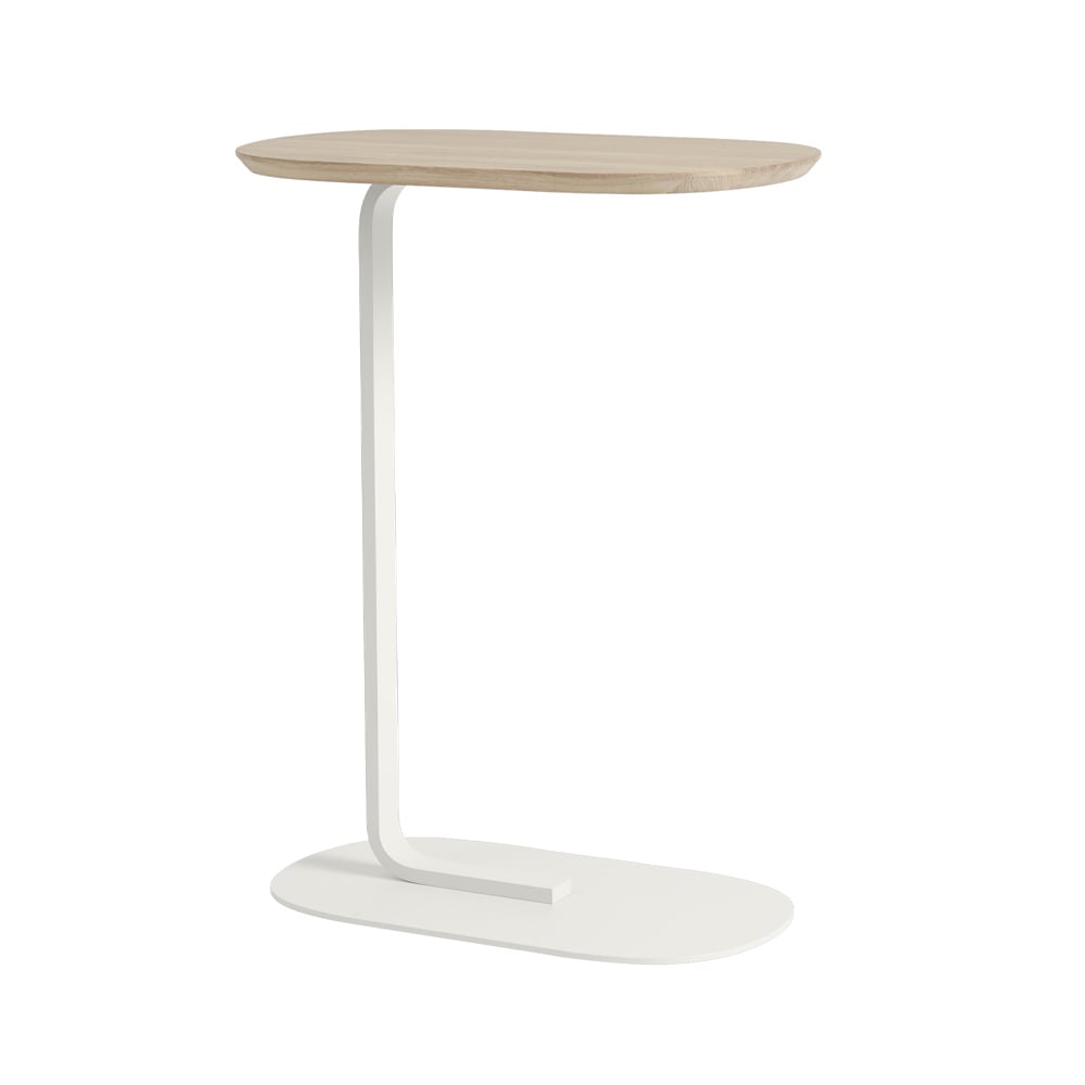 Muuto Relate Side table H: 73.5 cm Solid oak-off white