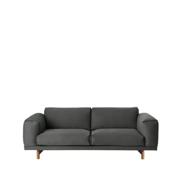 Rest sofa - 2-seat-remix 163 grey-oak legs - Muuto