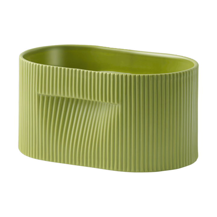 Ridge flower pot 13 cm - Moss green - Muuto