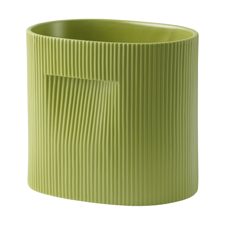 Ridge flower pot 24 cm - Moss green - Muuto