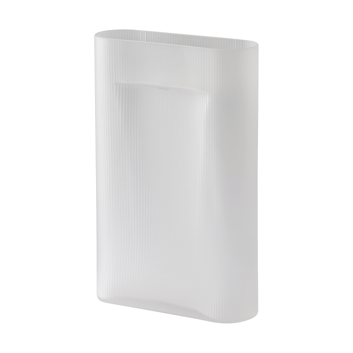 Ridge vase frosted glass 48,5 cm - White - Muuto