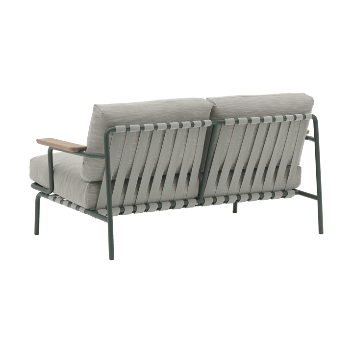 Settle 2-seater sofa, Ribbed Weave 2 Dark green Muuto