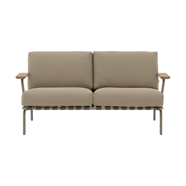 Settle 2-seater sofa - Ribbed Weave 5 Taupe - Muuto