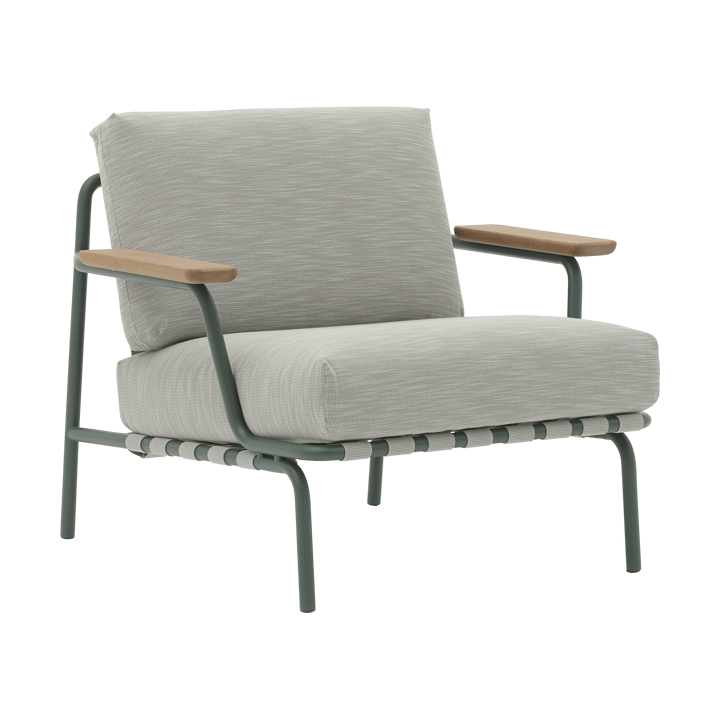 Settle lounge chair - Ribbed Weave 2 Dark green - Muuto