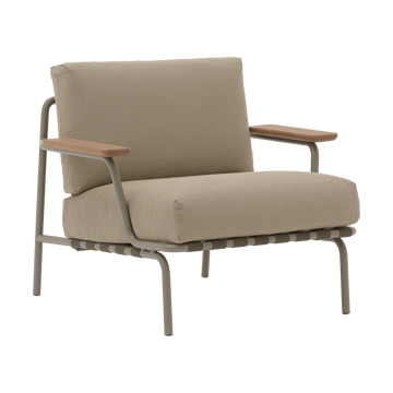 Settle lounge chair - Ribbed Weave 5 Taupe - Muuto