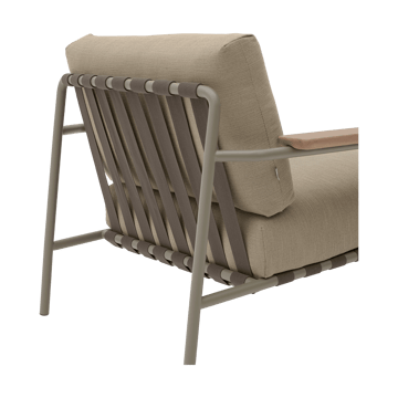 Settle lounge chair - Ribbed Weave 5 Taupe - Muuto