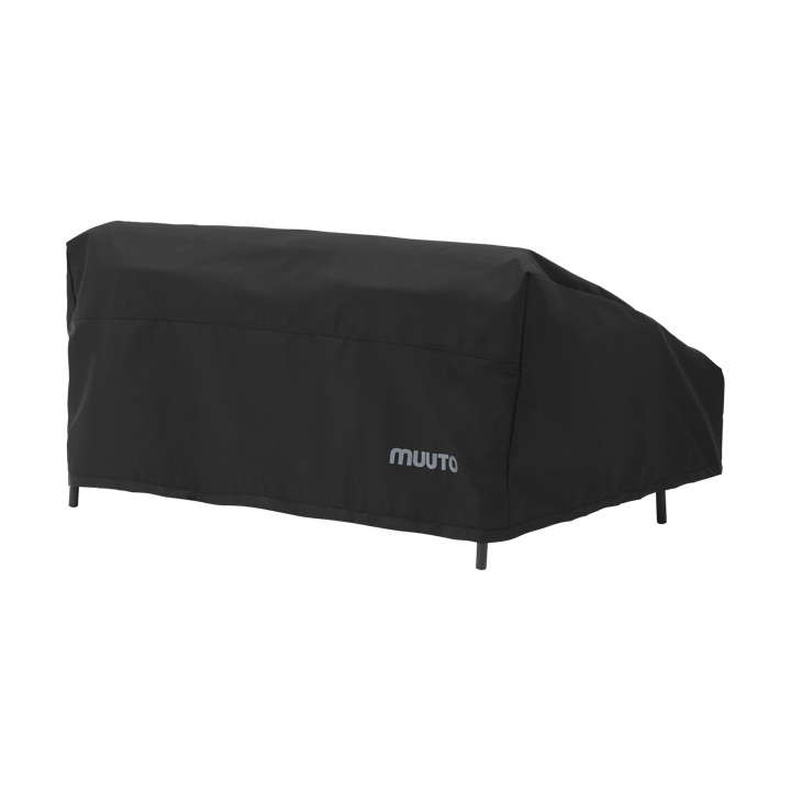 Settle Outdoor protective cover for 2-seater sofa - Black - Muuto