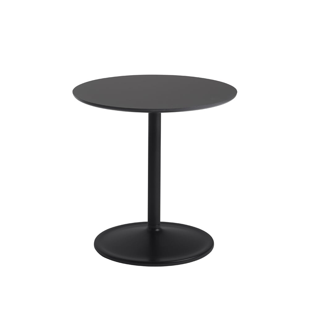 Muuto Soft side table Ø48cm Black nanolaminate H: 48 cm