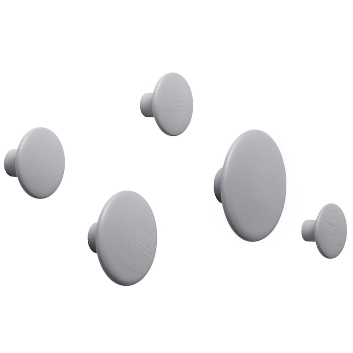 The Dots clothes hook grey, Ø13 cm Muuto