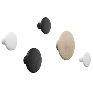 The Dots clothes hook oak - Ø17 cm - Muuto