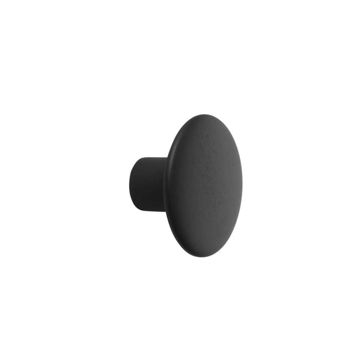 The Dots coat hook black - Ø9 cm - Muuto