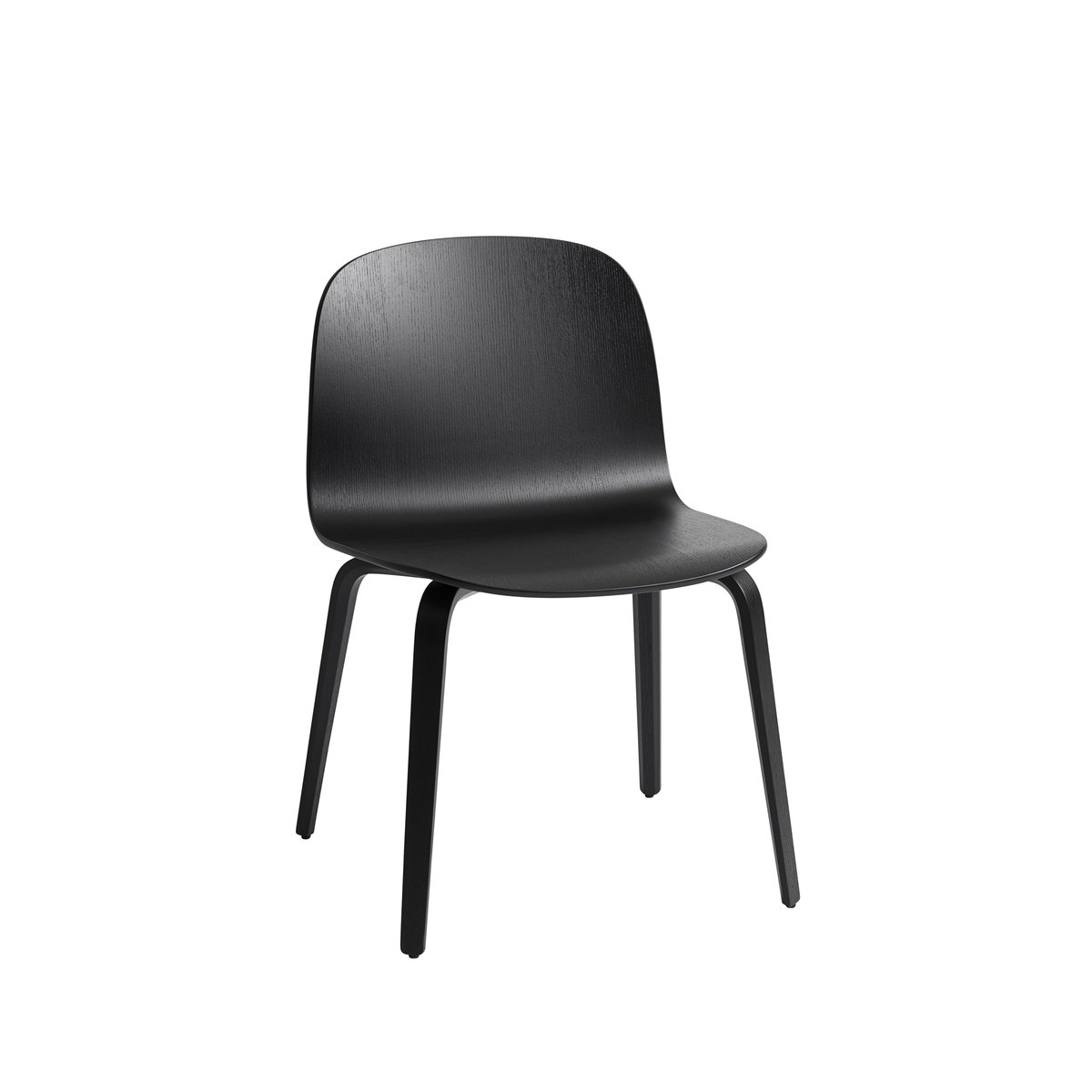 Muuto Visu Wide chair Black-black wood