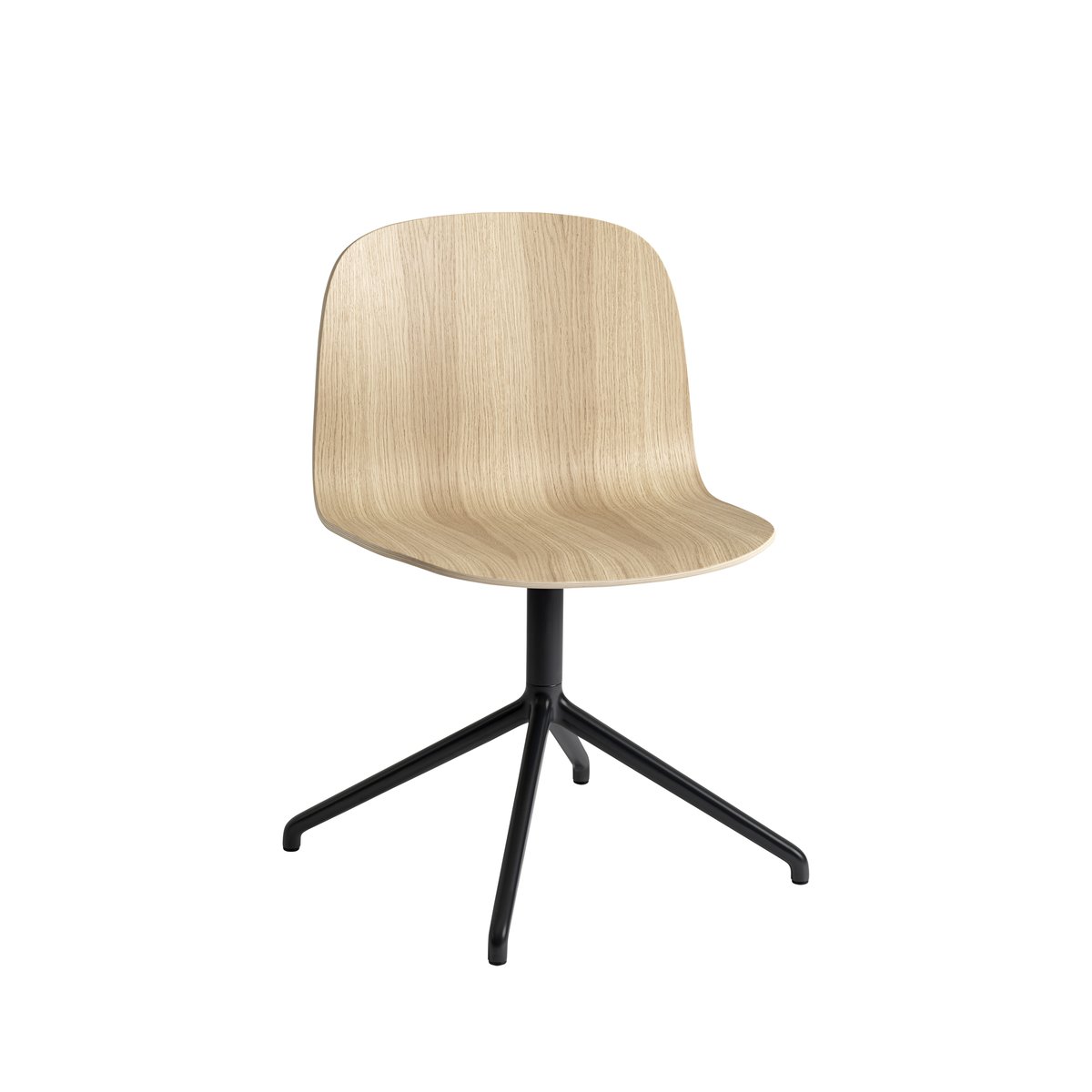 Muuto Visu Wide chair Oak-swivel base