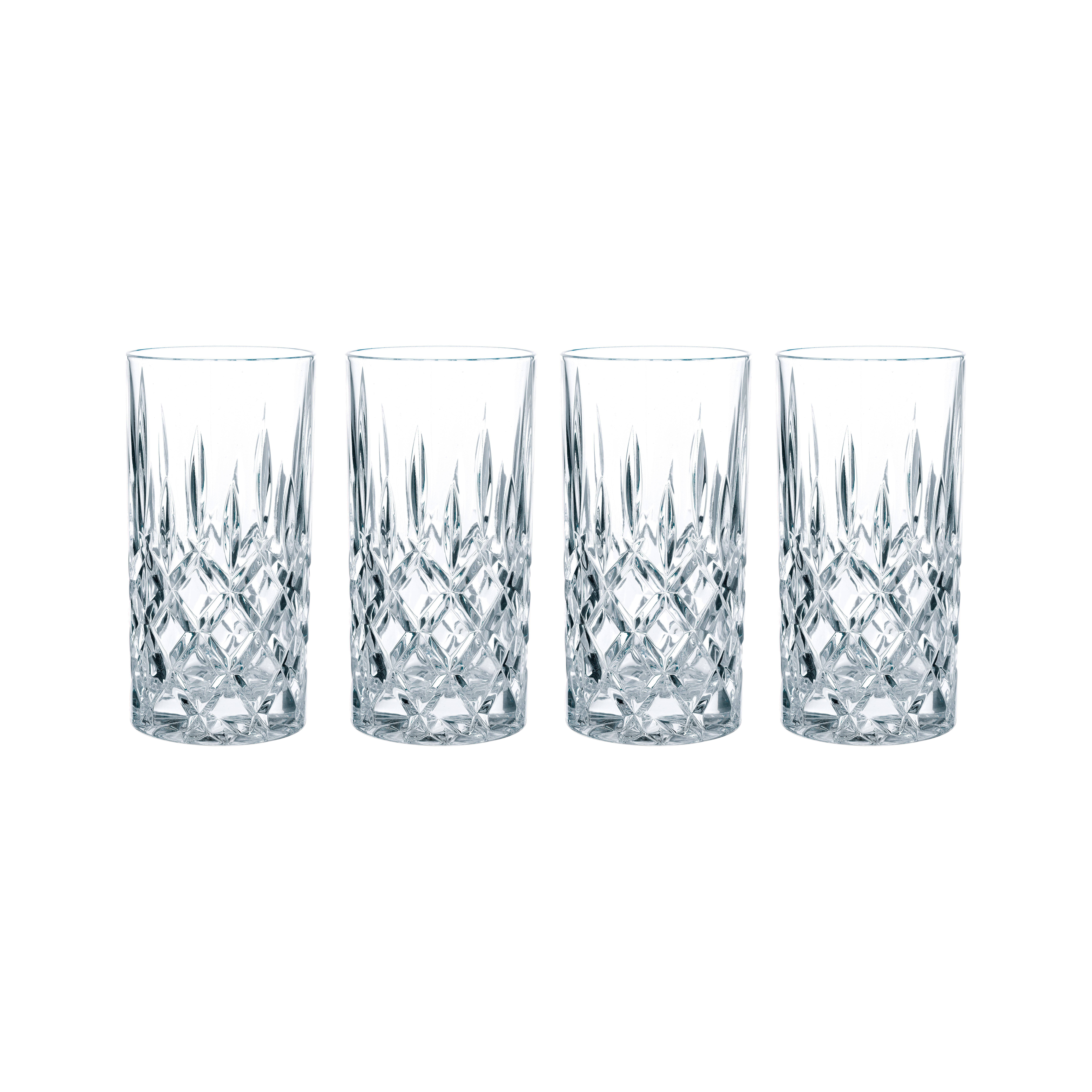 5x Crystal LONG DRINK GLASSES Heavy High Ball Glasses Old 