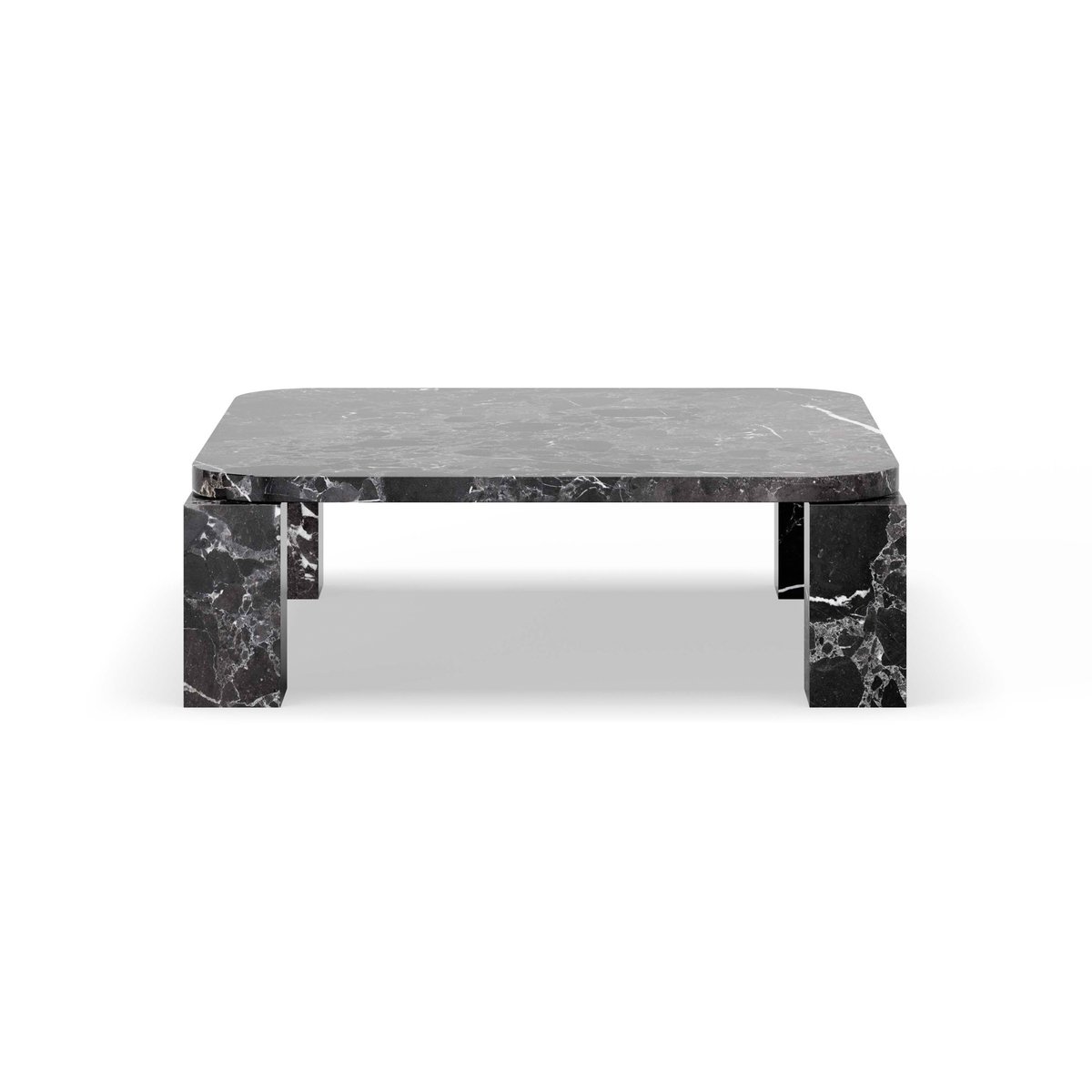 New Works Atlas coffee table 82x82 cm Costa Black marble