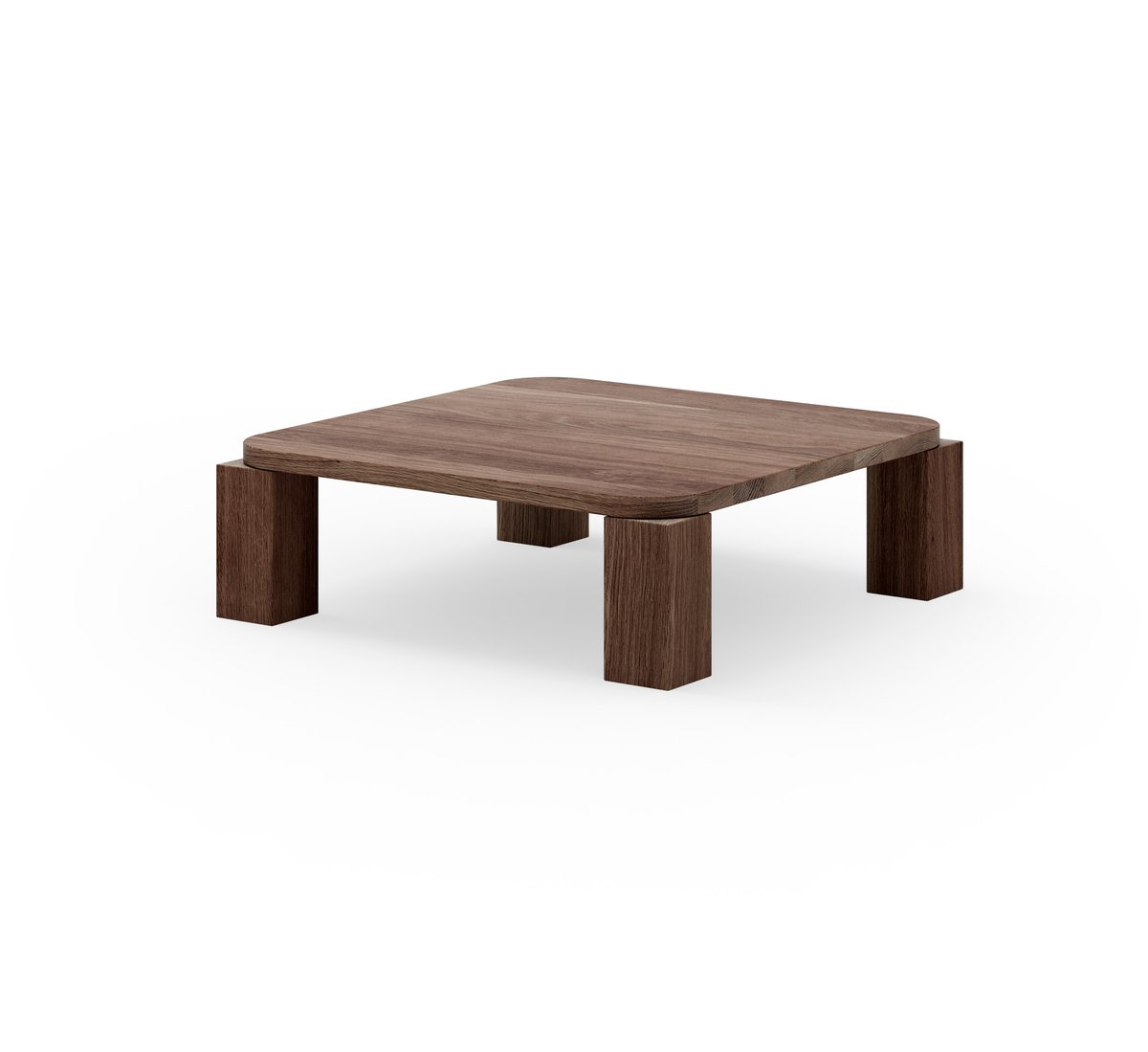 New Works Atlas coffee table 82x82 cm Smoked Oak